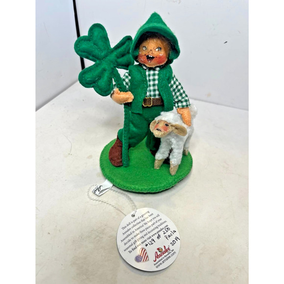 Annalee Dolls EXCLUSIVE AIA 5” Lamb O'Luck Boy #129/250 St. Patrick's Day NWT - Picture 1 of 2
